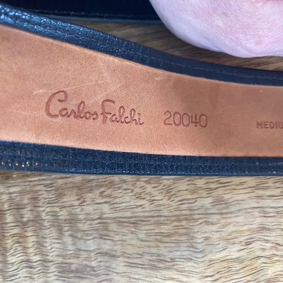 🌸Set of 2 Vintage FALCHI/APPLE ACC Cowboy Leather Belts - Picture 3 of 11